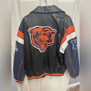 Chicago Bears extra large leather jacket vintage